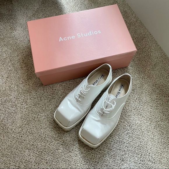 Acne Studios quad oxford in white - Picture 4 of 10